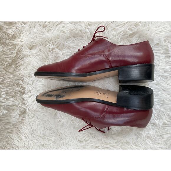 Vintage Leather Oxford Shoes Red for Men, The Shoe Loft, Made in Brazil Size 10M - Picture 8 of 13